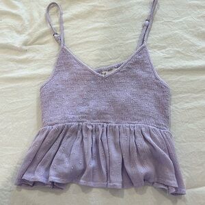 Lavender crop top from Aeropostale